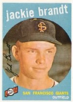 1959 Topps Baseball Cards      297     Jackie Brandt RC